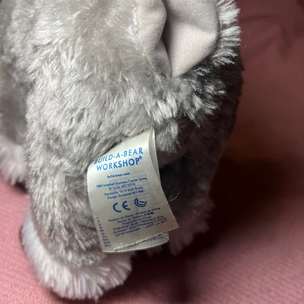Build-A-Bear Silver Snow Reindeer Grey Silver plush- No‎ Collar
